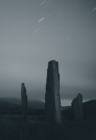 Machrie Moor Triad—Moonlight, Isle of Arran, Scotland